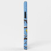 Blauwe tietvogels in de winter Case-Mate iPhone case (Achterkant/rechts)