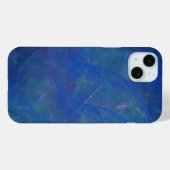 Blauwe Tiffany steen abstracte kunst Case-Mate iPhone Case (Achterkant (horizontaal))