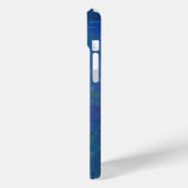 Blauwe Tiffany steen abstracte kunst Case-Mate iPhone Case (Achterkant / Links)