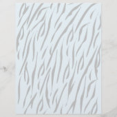 Blauwe Tijger Baby Shower Advieskaart Flyer (Achterkant)