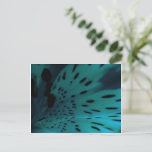 Blauwe tijger briefkaart (Staand voorkant)