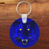 Blauwe tijger sleutelhanger (Voorkant)