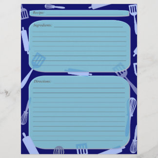 Blauwe tinten kookgerei recept pagina