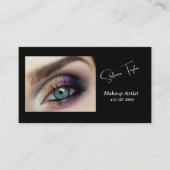 Blauwe topogen Makeup artistieke Visitekaartjes (Voorkant)