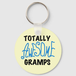 Blauwe totaal Geweldige T-shirts Gramps en Giften Sleutelhanger