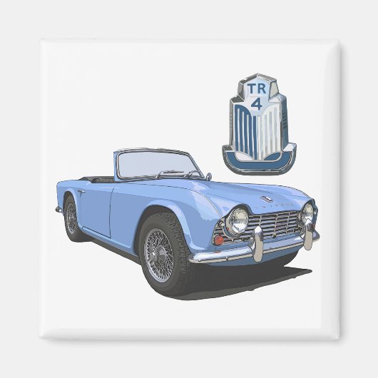 Blauwe TR4 Magneet (Voorkant)