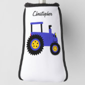 Blauwe Tractor Ontwerp Golfheadcover (Draai 90)