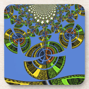 Blauwe traditie bier onderzetter