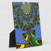 Blauwe traditie fotoplaat (Zijkant)