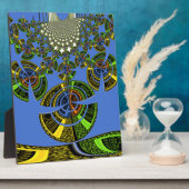 Blauwe traditie fotoplaat (Zijkant)