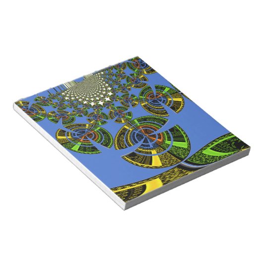 Blauwe traditie notitieblok (Schuin)