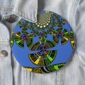 Blauwe traditie ronde button 6,0 cm (In situ)