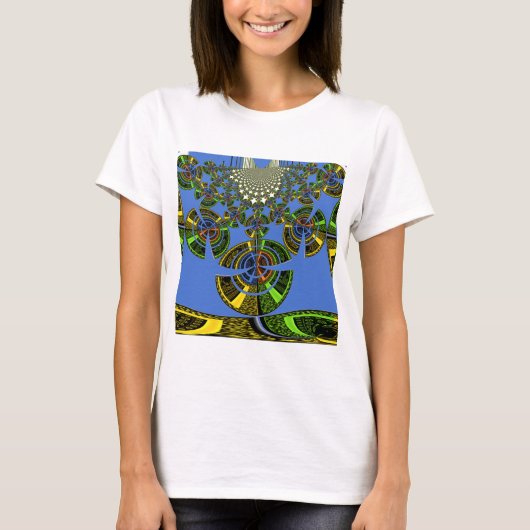 Blauwe traditie t-shirt (Voorkant)