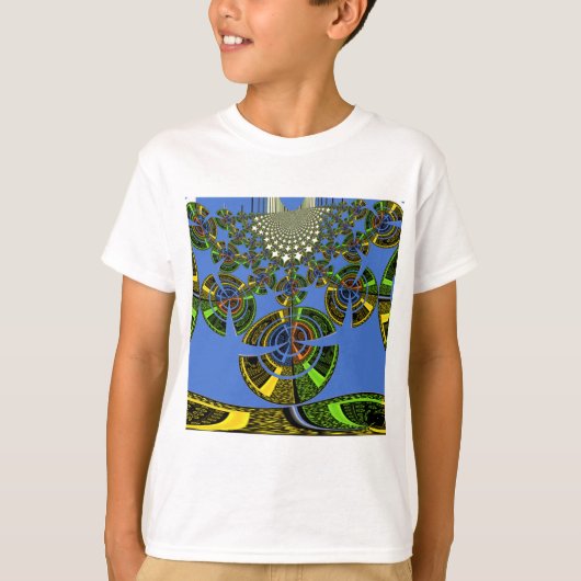 Blauwe traditie t-shirt (Voorkant)