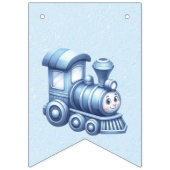 Blauwe Trein Bunting Flag Vlaggetjes (Eerste vlag)