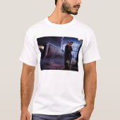 Blauwe trein t-shirt (Voorkant)