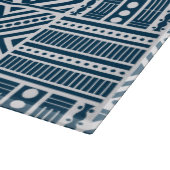 Blauwe Tribal Pattern Art Snijplank (Hoek)