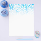 Blauwe tropische palmbomen flyer (Enkel)