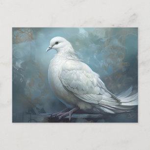  blauwe trouwduif briefkaart