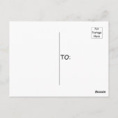 Blauwe tsunami-golf Japanse tekening Briefkaart (Achterkant)