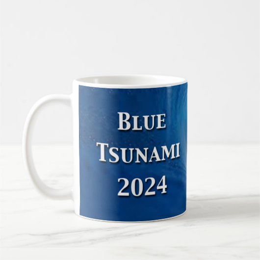 Blauwe Tsunami Verkiezing 2024 Koffiemok (Links)