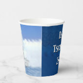 Blauwe Tsunami Verkiezing 2024 Papieren Bekers (Rechts)