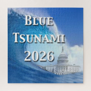 Blauwe Tsunami-verkiezing 2026 Legpuzzel