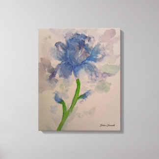 Blauwe tulpen canvas afdruk
