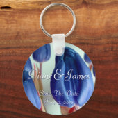 Blauwe tulpen sleutelhanger (Voorkant)