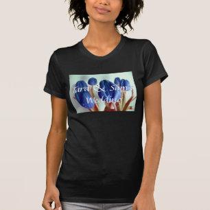 Blauwe tulpen t-shirt