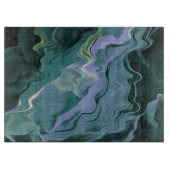 Blauwe turbulentie Acrylpour Abstracte Art Snijplank (Voorkant)