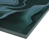 Blauwe turbulentie Acrylpour Abstracte Art Snijplank (Hoek)