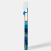 Blauwe Turquoise Gouden Octopus Case-Mate iPhone 1 Case (Achterkant / Links)