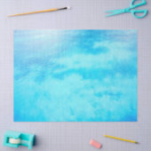 Blauwe, Turquoise Swirling Caribbean Waters Tissuepapier (Craft)