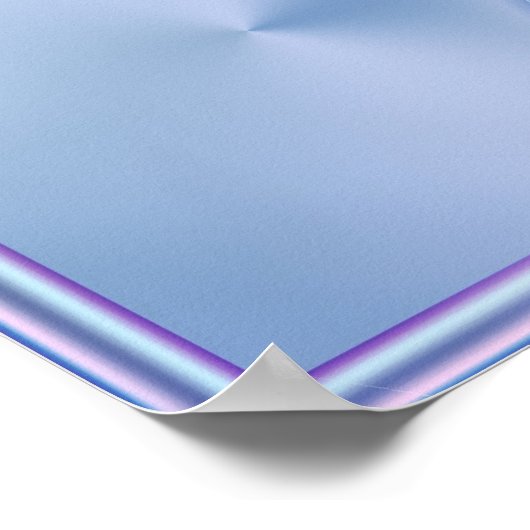 Blauwe twist poster (Hoek)