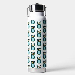 Blauwe Uil illustratie Waterfles