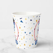 Blauwe Uil Kleuterschool Afstuderen 8oz Papier Cup Papieren Bekers (Links)