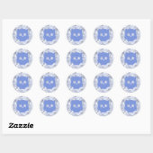 Blauwe Uil Sticker (Vel)