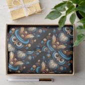 Blauwe uil tissuepapier (Geschenk)