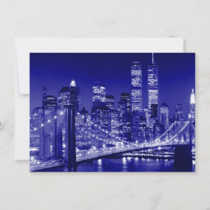 Blauwe uitnodiging voor New York City