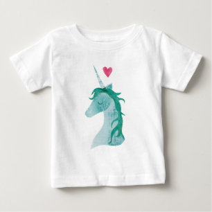 Blauwe Unicorn Magic met hart