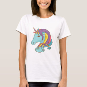  blauwe unicorn t-shirt