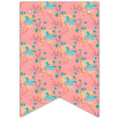 Blauwe unicorn vlaggetjes (Eerste vlag)