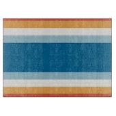 Blauwe uniforme strepen snijplank (Voorkant)