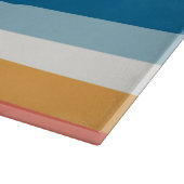 Blauwe uniforme strepen snijplank (Hoek)