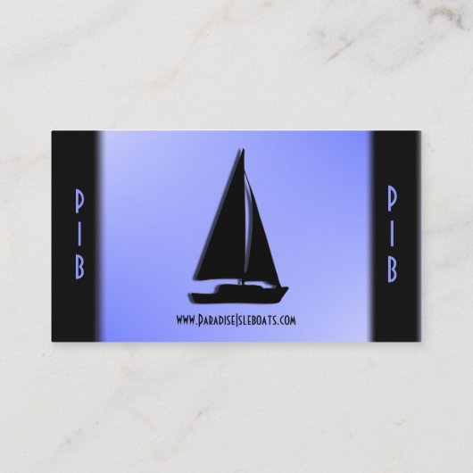 Blauwe vakantie / Visitekaartje reizen (Achterkant)