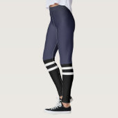Blauwe Varsity High Socks Leggings (Links)