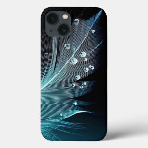 Blauwe veer Hoesje-Mate iPhone Case