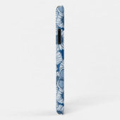 Blauwe veer, wilde bloemen, madijsoorten Case-Mate iPhone case (Achterkant/rechts)