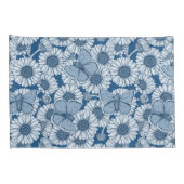 Blauwe veer, wilde bloemen, madijsoorten kussensloop (Achterkant-Rechts)